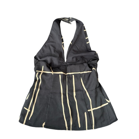 NWT Women's Banana Republic Retro Plunge Neckline Sleeveless Halter Top - Picture 3 of 4